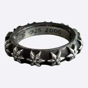 Chrome Hearts Silver Star Band Ring